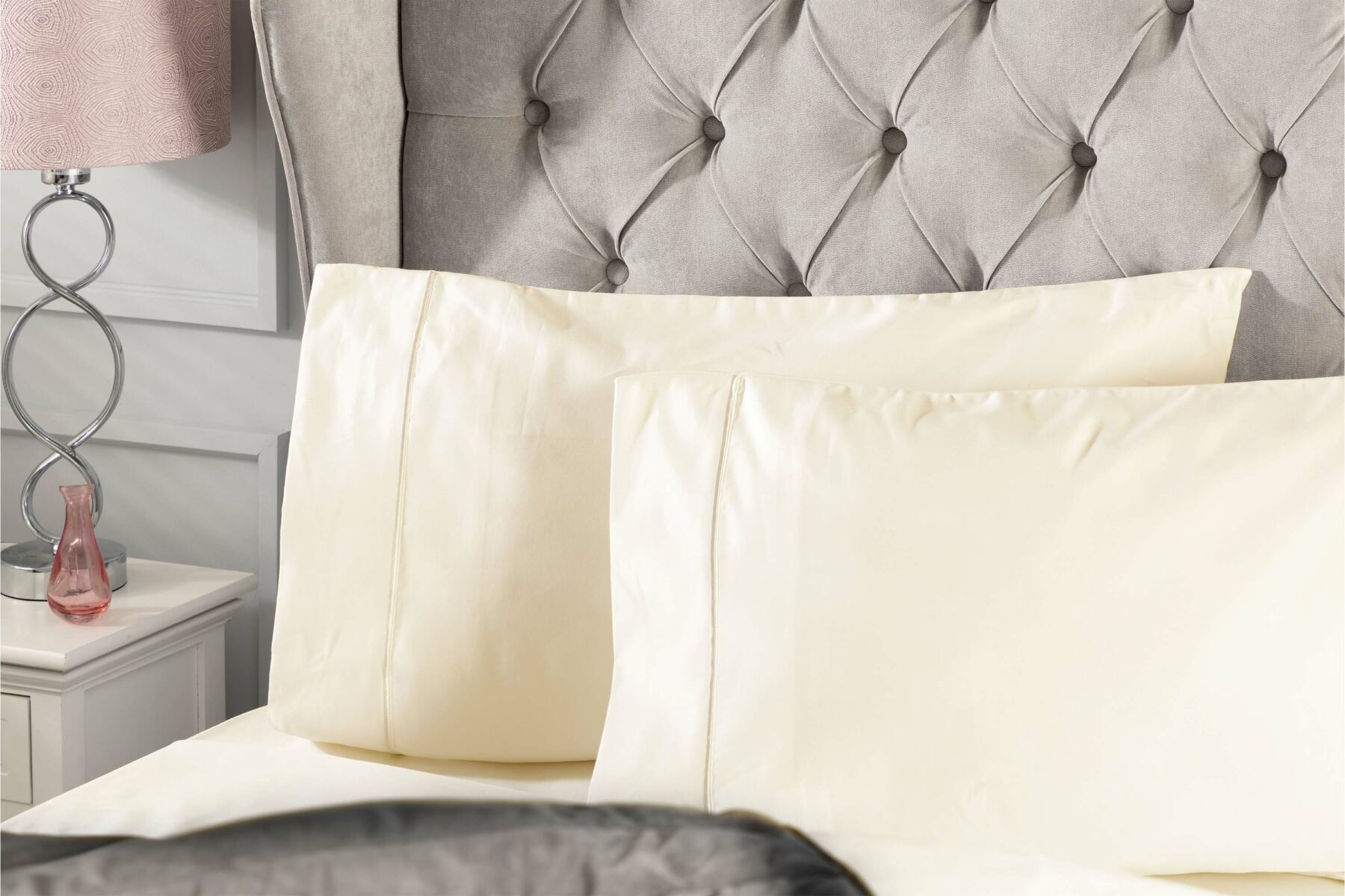 Belledorm Cotton Sateen 1000TC 4 Pack Housewife Pillowcases 
