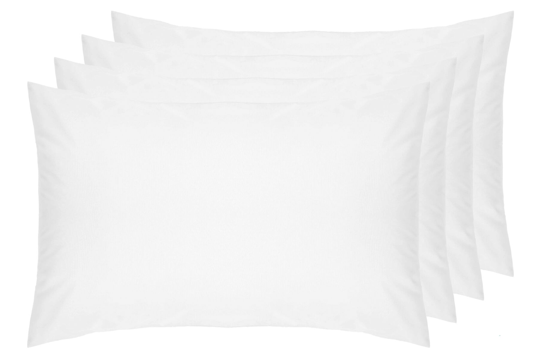 4 Pack 100 Cotton Percale Housewife Pillowcases Belledorm