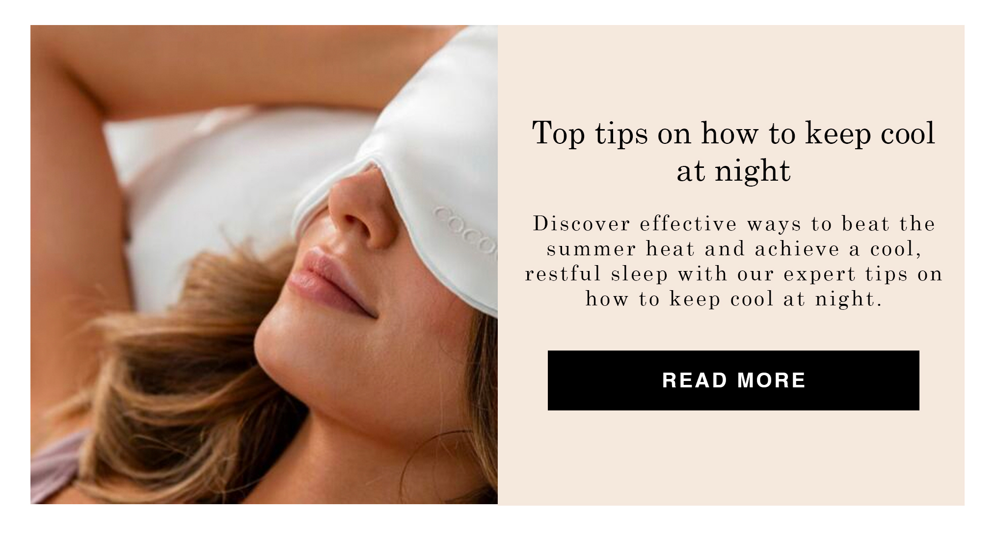 How to beat the summer heat and keep cool at night Belledorm