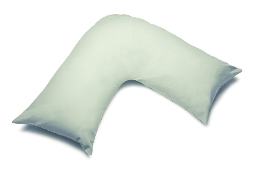 Fine Plain Percale V Shaped Pillowcase Easy Iron Soft Quality 50/50 Polycotton 