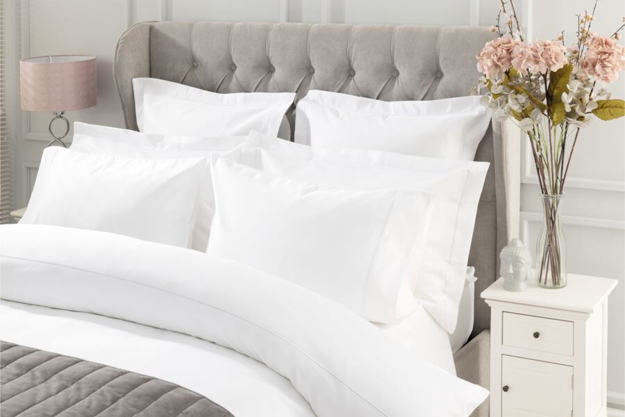 Limited Ivory Egyptian Cotton Sateen 1000 Count Extra Deep 38cm Fitted Sheet