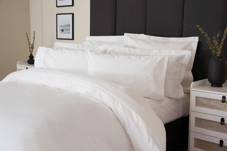 Pure Egyptian Cotton 1200 Count Bolster Pillowcase