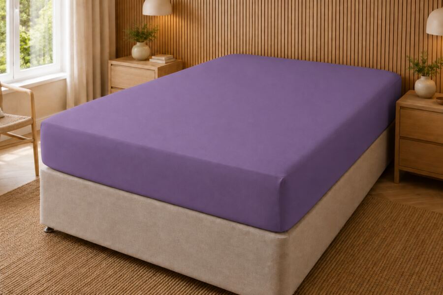 200 Count Polycotton 30cm Fitted Sheet (Percale)