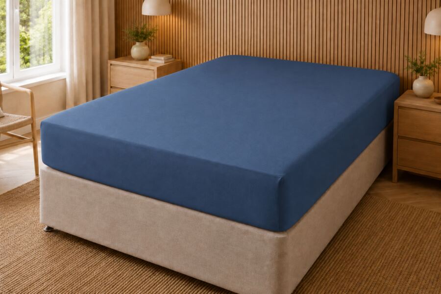 200 Count Polycotton 30cm Fitted Sheet (Percale)