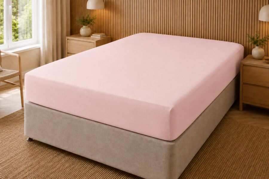 200 Count Polycotton 30cm Fitted Sheet (Percale)