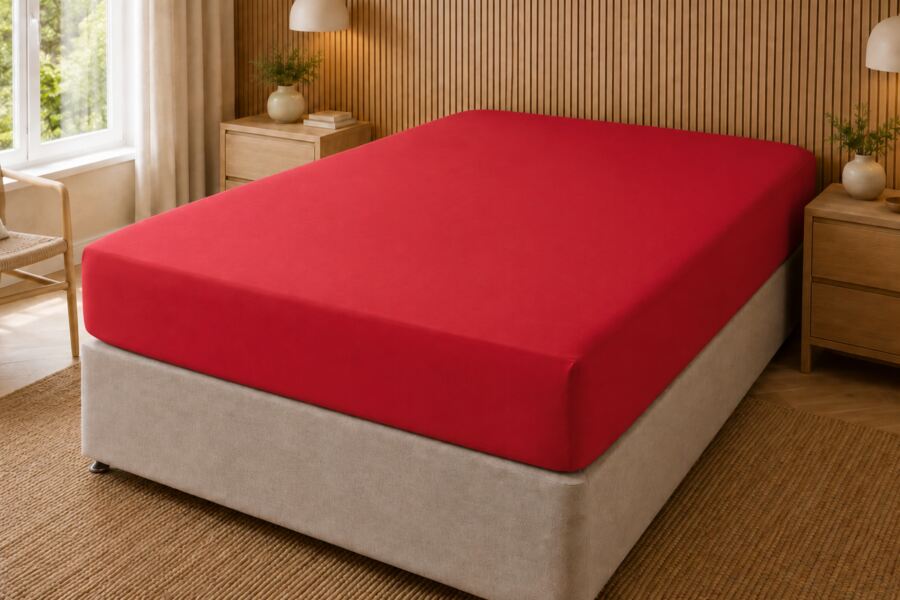 200 Count Polycotton 30cm Fitted Sheet (Percale)