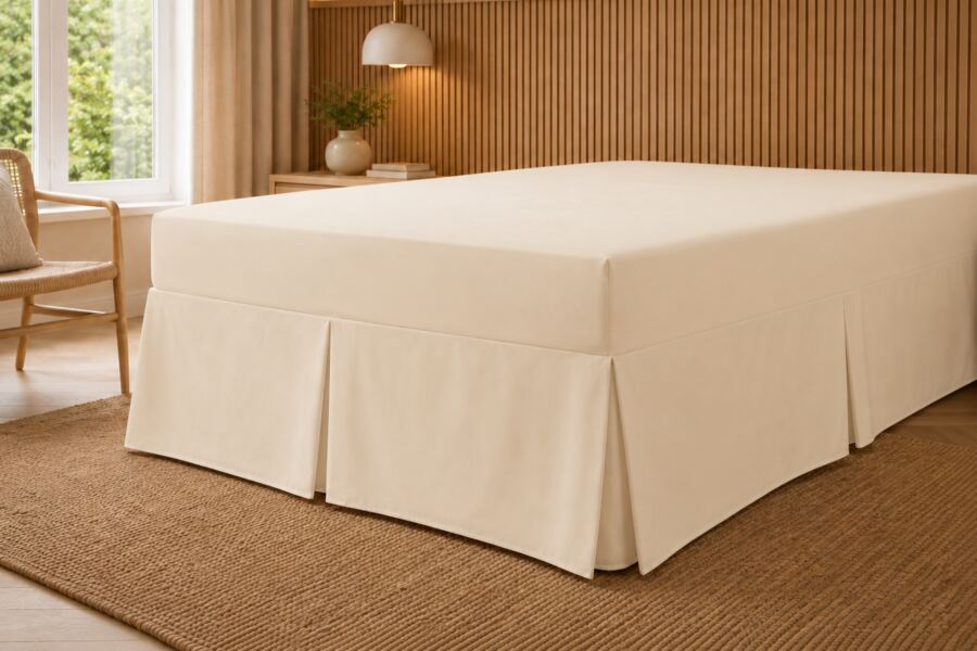 200 Count Polycotton Fitted Valance Sheet (Percale)