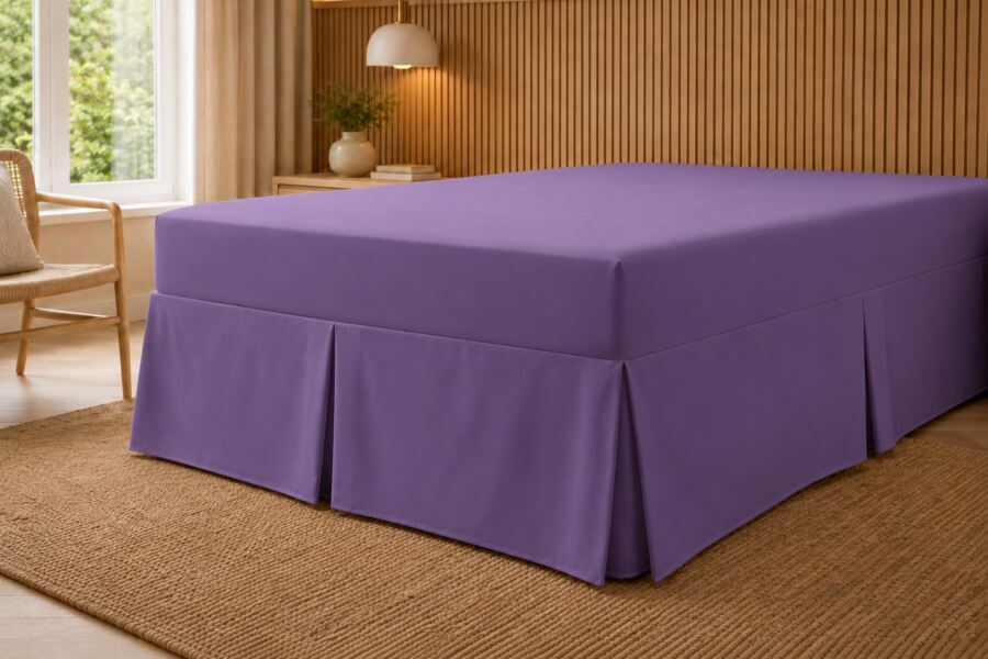 200 Count Polycotton Fitted Valance Sheet (Percale)
