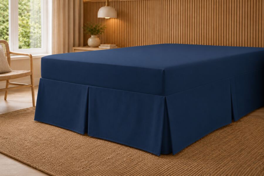 200 Count Polycotton Fitted Valance Sheet (Percale)