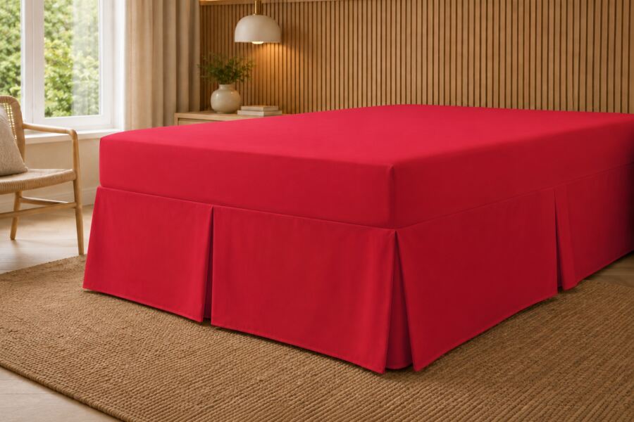 200 Count Polycotton Fitted Valance Sheet (Percale)