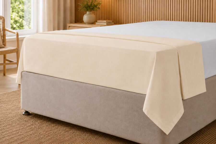 200 Count Polycotton Flat Sheet (Percale)