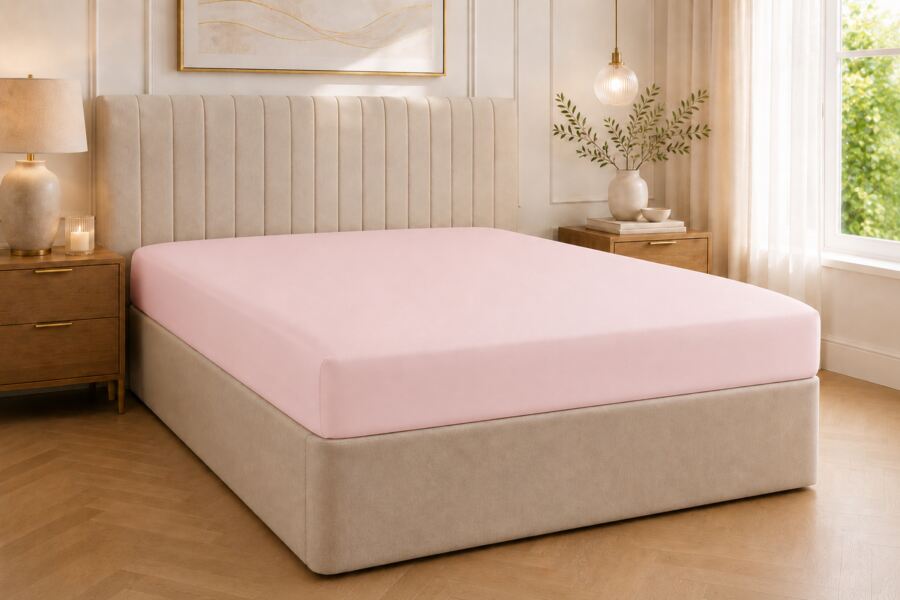 Egyptian Cotton 200 Count 30cm Fitted Sheet