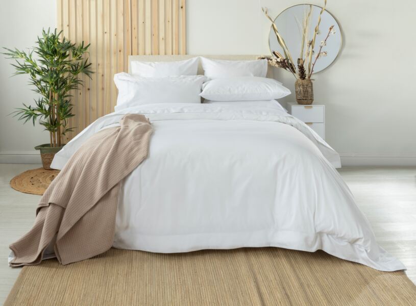 Egyptian Cotton 400 Count 30cm Fitted Sheet