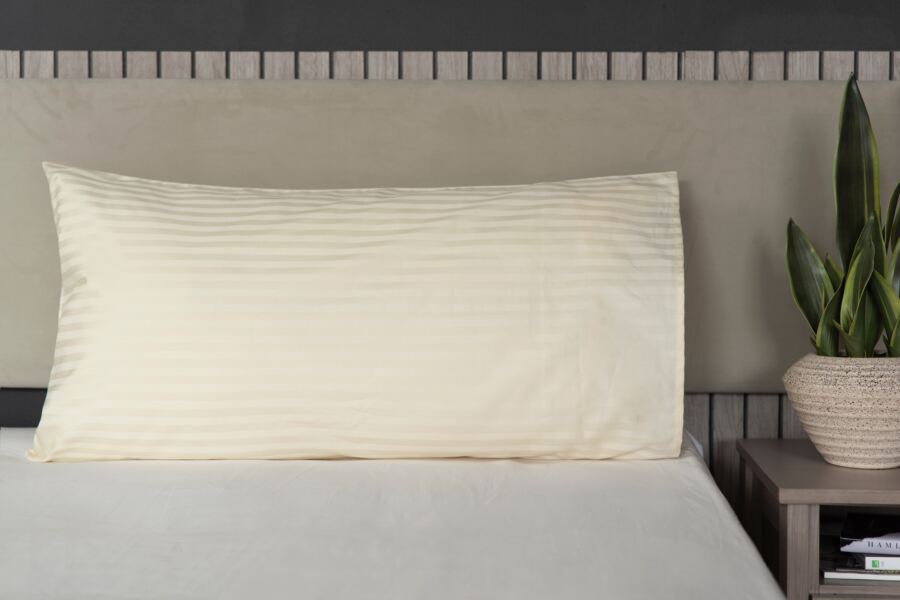 Hotel Suite 540 Count Satin Stripe Bolster Pillowcase Hotel Suite 540 Count Satin Stripe Bolster Pillowcase