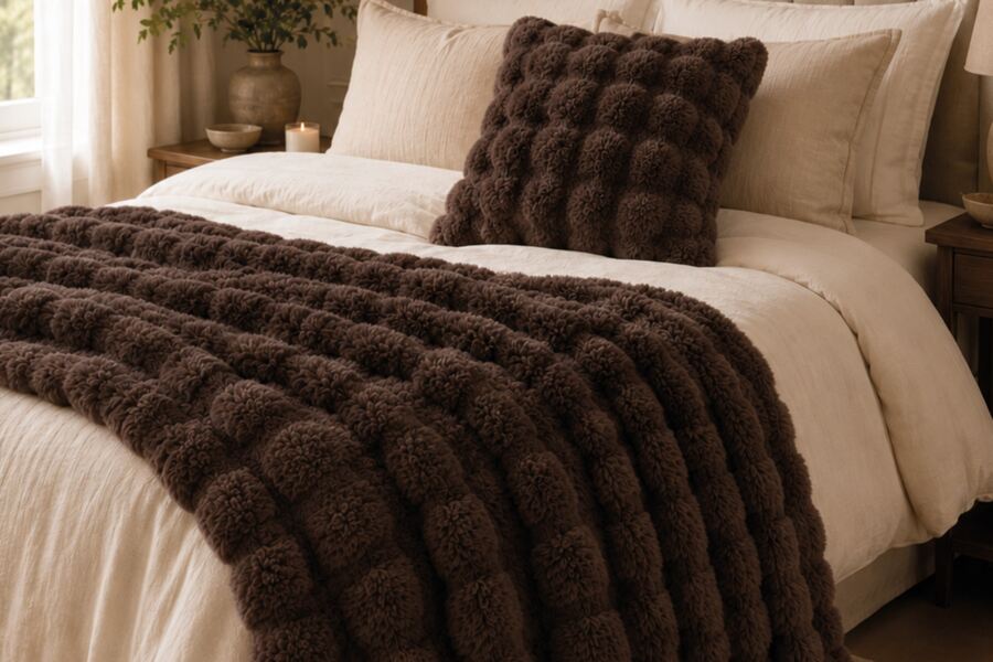 Alberta Faux Fur Throw