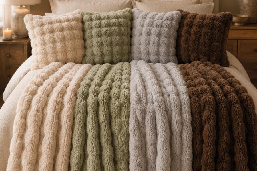 Alberta Faux Fur Throw