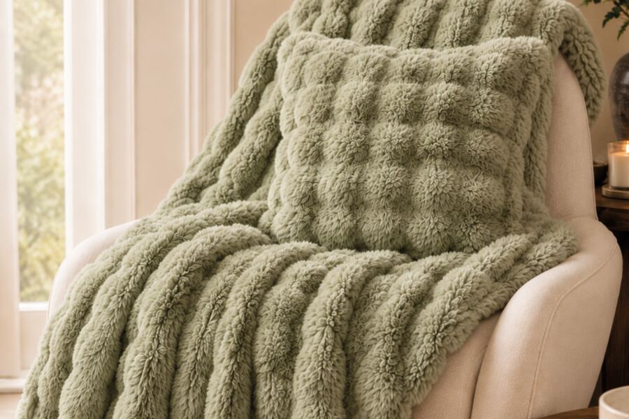 Alberta Faux Fur Throw