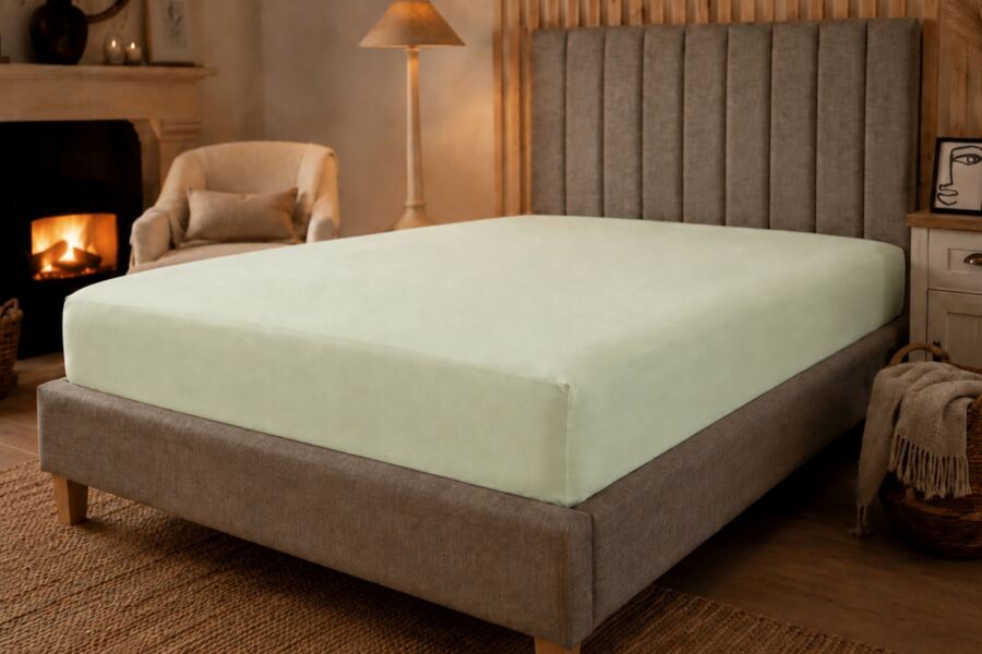 Brushed Cotton 30cm Fitted Sheet