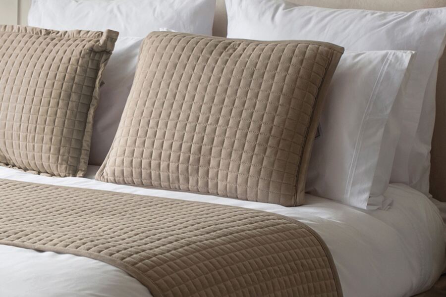 Crompton Quilted Filled Cushion