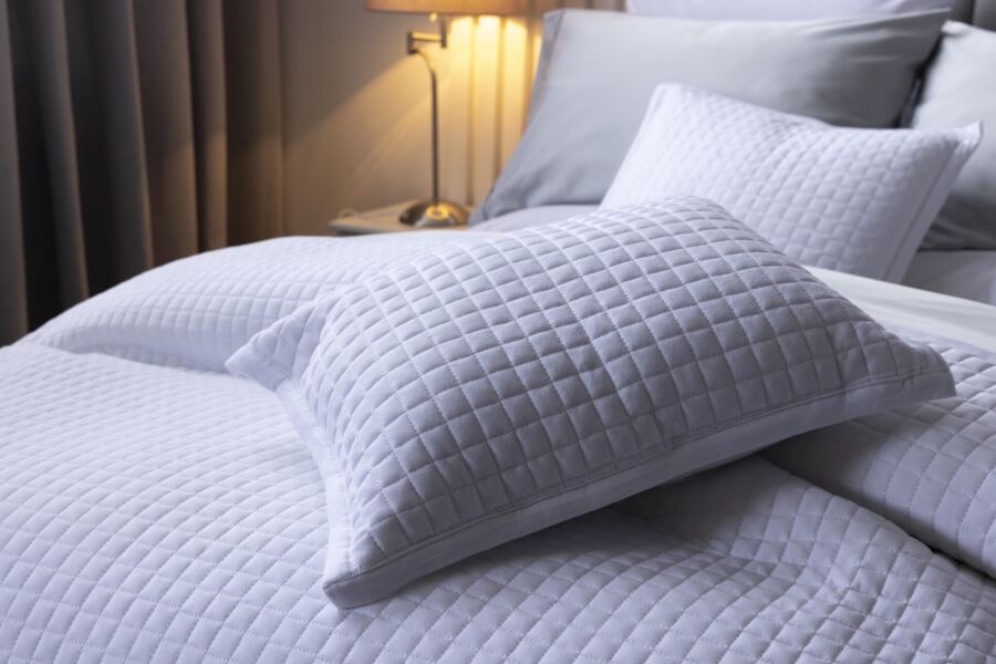 Crompton Quilted Filled Cushion