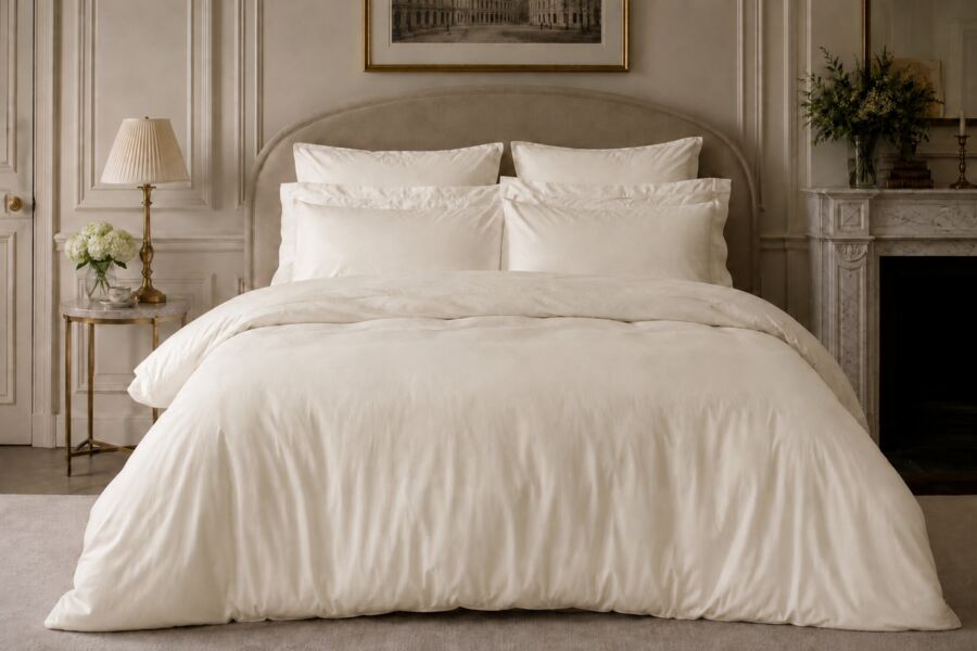 Pure Egyptian Cotton 600 Count Duvet Set