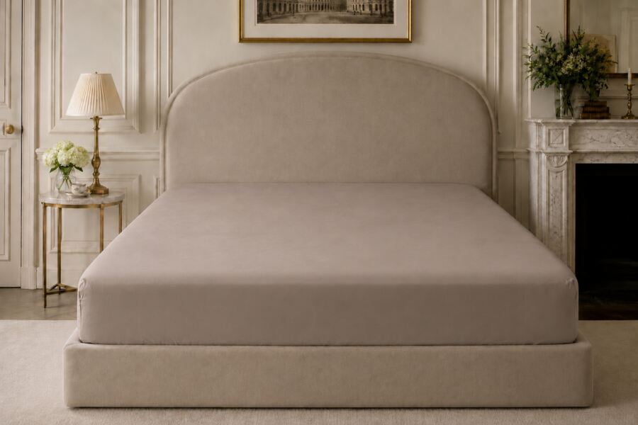 Pure Egyptian Cotton 600 Count Extra Deep 38cm Fitted Sheet