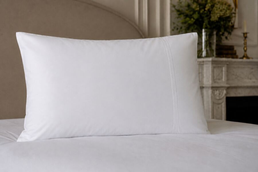 Pure Egyptian Cotton 600 Count Housewife Pillowcase