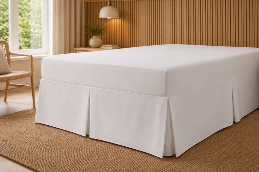 200 Count Polycotton Fitted Valance Sheet (Percale) SALE