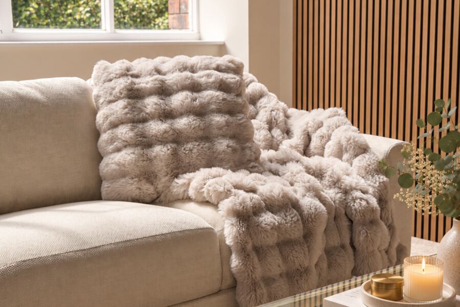 Alberta Faux Fur Throw
