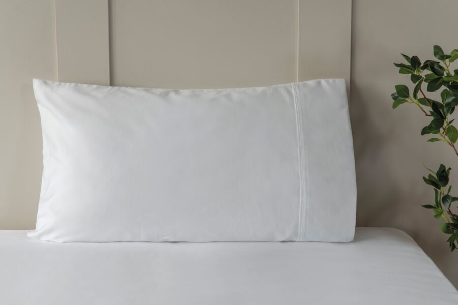 100% Egyptian Cotton 600 Bolster Pillowcase