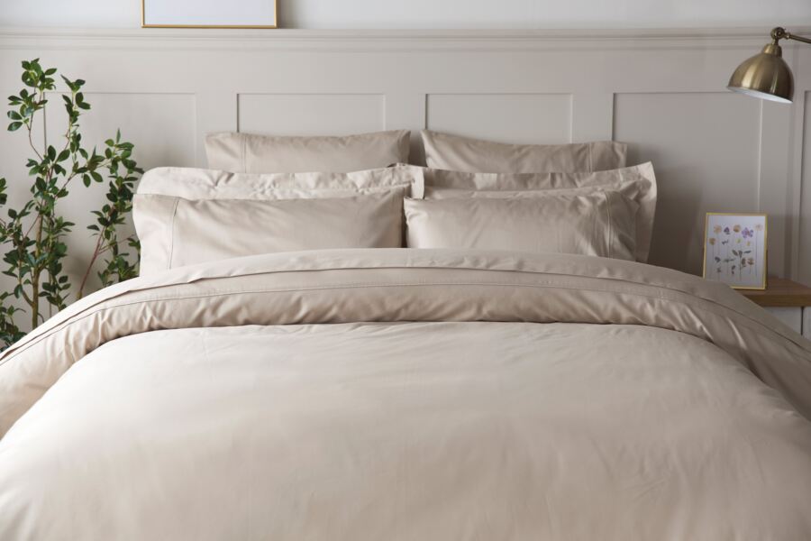 Pure Egyptian Cotton Sateen 600 Count Duvet Set