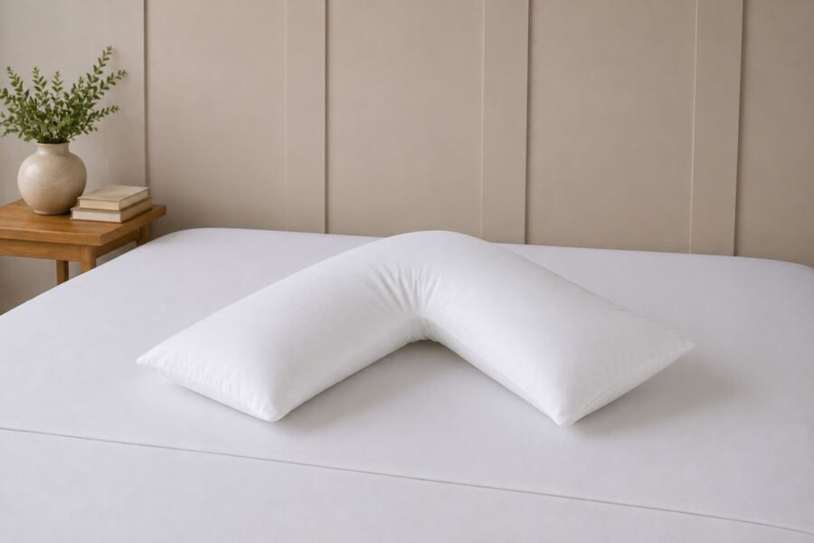 100% Egyptian Cotton 600 V- Shaped Pillowcase