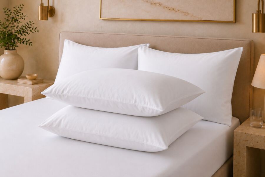 4 Pack 100% Cotton 200 Count Housewife Pillowcases (Percale)