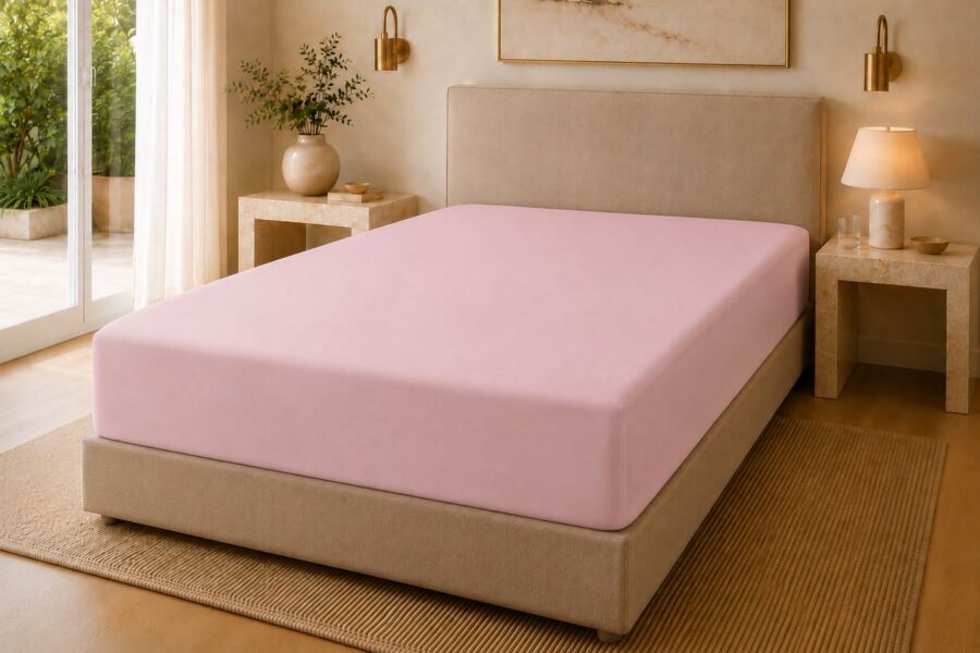 100% Cotton 200 Count Ultra Deep 46cm Fitted Sheet (Percale)