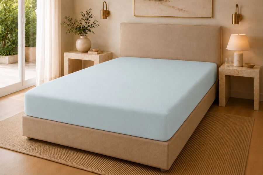 100% Cotton 200 Count Extra Deep 38cm Fitted Sheet (Percale)