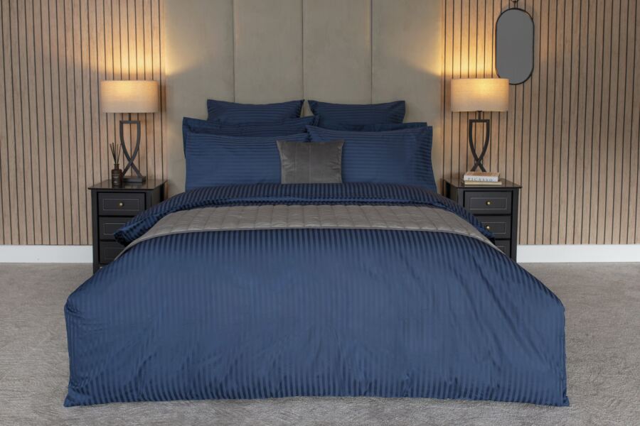 Hotel Suite 540 Count Satin Stripe Duvet Cover Set Hotel Suite 540 Count Satin Stripe Duvet Cover Set