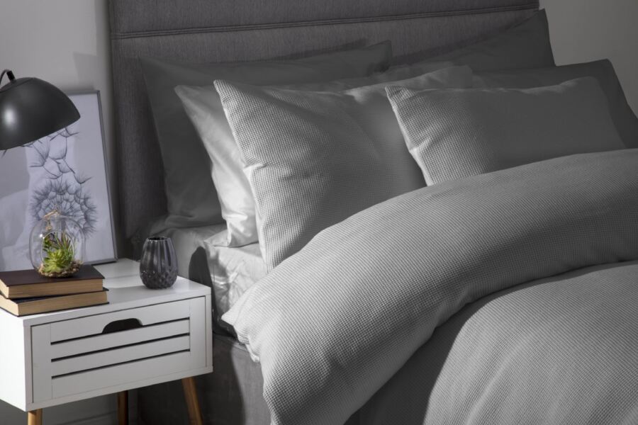 Waffle Weave Square Pillowcase Belledorm