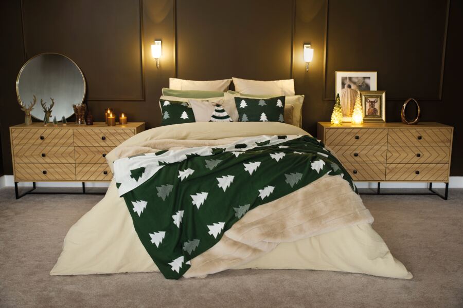 Christmas Frilled Tree Cushion Christmas Frilled Tree Cushion