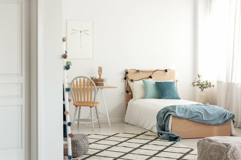 Desk in bedroom