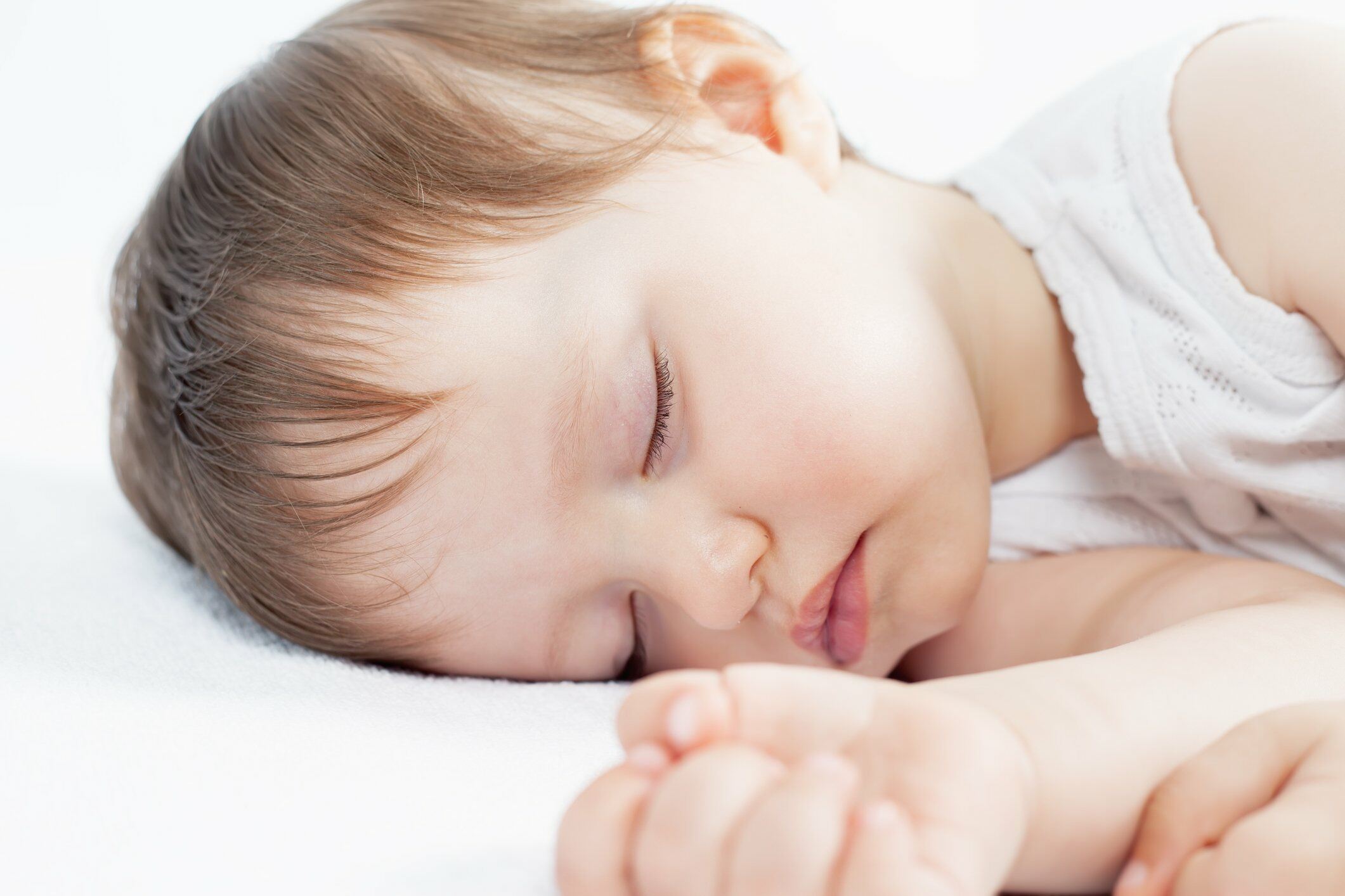 Young child in deep sleep