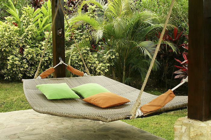 Oversized hammock in the Garden